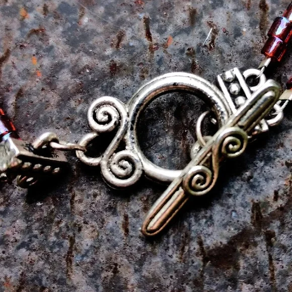 Vintage Signed Begay Navajo Turquoise, Multi-Gem Sterling Silver Necklace - Picture 7 of 8